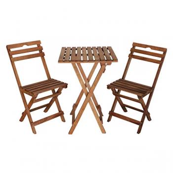 Dibanyo Ahşap Bistro Set