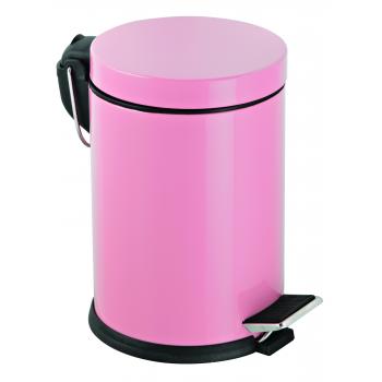 Dibanyo Pedallı Çöp Kovası Pembe 12 Litre